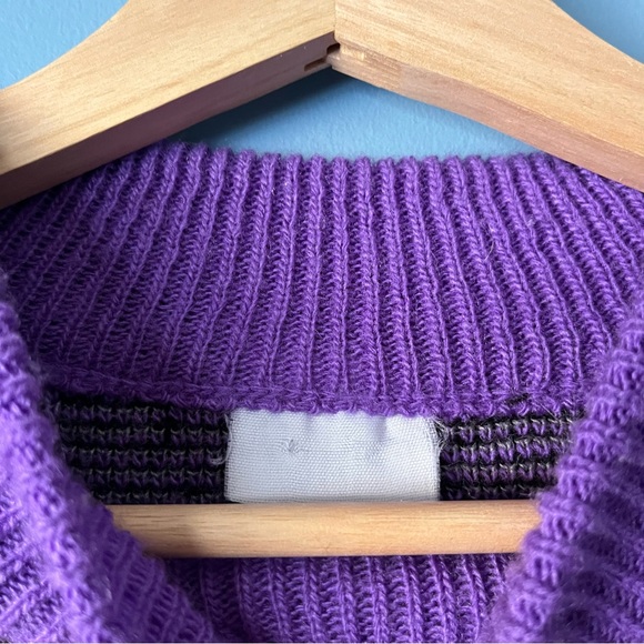 vintage pattern knit sweater - Picture 3 of 4